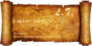 Lagler Teréz névjegykártya